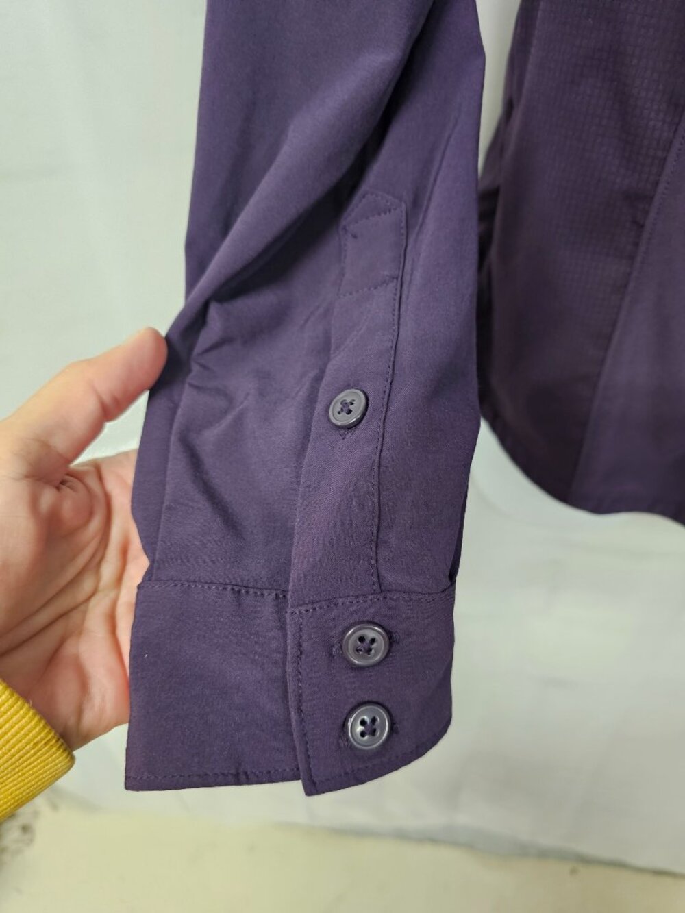 Columbia Omni-Shade Blouse Purple Button Up Roll Tab Gorpcore S - Picture 4 of 12